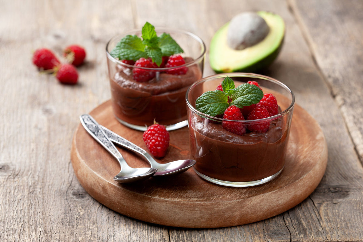 Mousse de chocolate com abacate